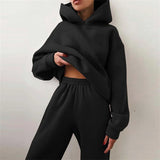 Conjunto feminino confortável com modelagem ampla e cintura ajustável
