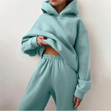 Conjunto feminino de inverno elegante e confortável para o dia a dia